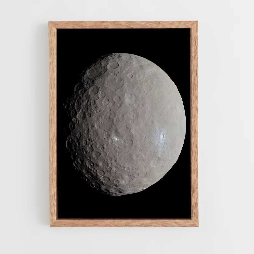 Poster Lune Mystérieuse – affiche Système solaire (vue 4)